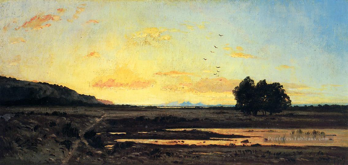 Souvenir de la Caru Sunset paysage Paul Camille Guigou Peintures à l'huile